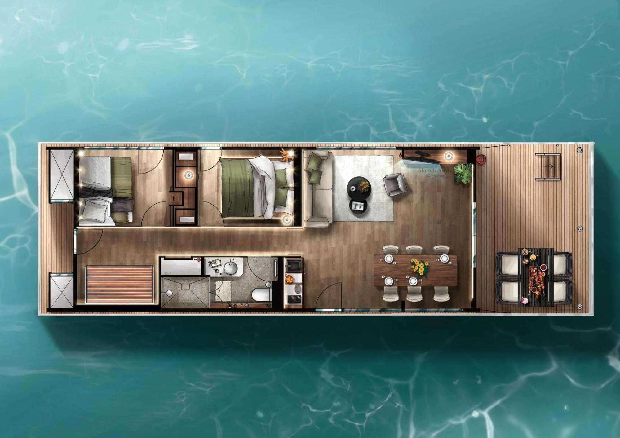 Hausboote Am Lankenauer Hoeft BRE 외부 사진